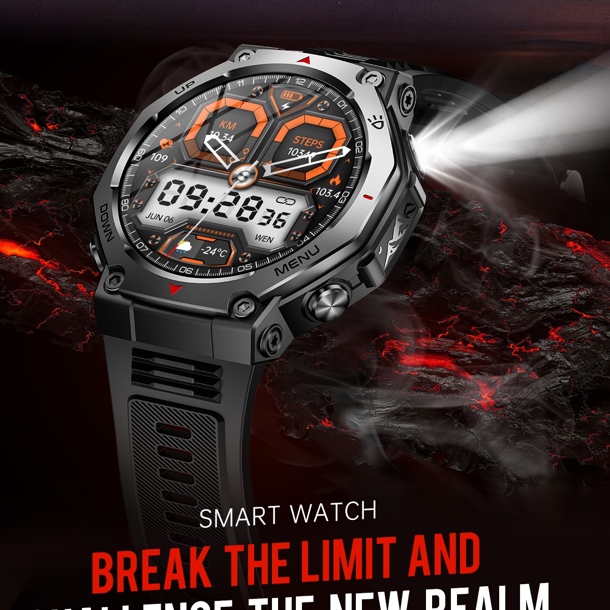 VWAR T-Rex Ultra Smart Watch w - Watch Vs Smartwatch review and price